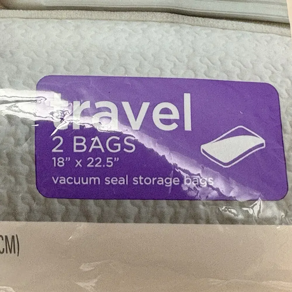 Ziploc Space Bags Vacuum Seal Airtight Waterproof Reusable Travel Bag 18”x 22.5”